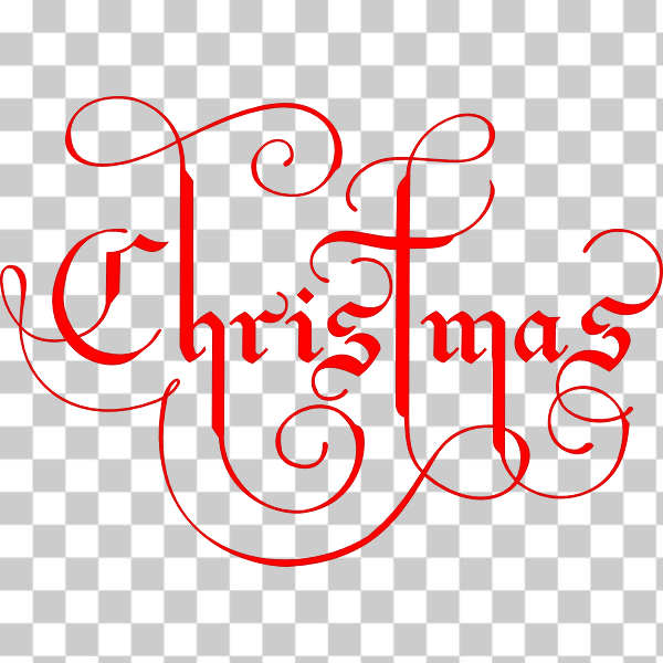 SVG Christmas text vector image