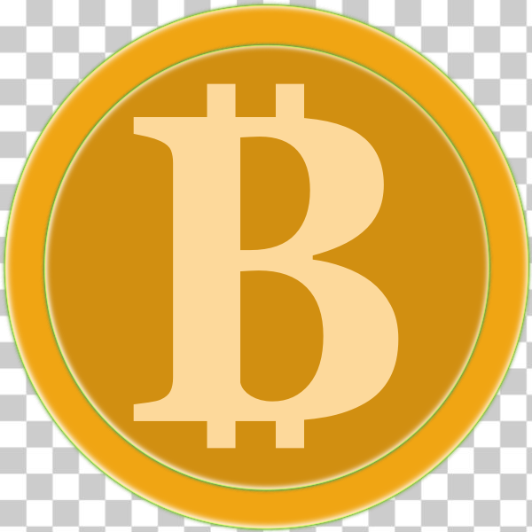 SVG Coin of golden Bitcoin