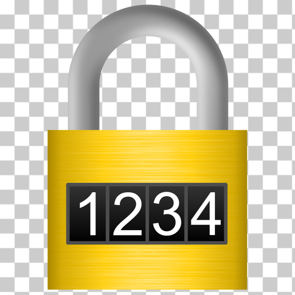 SVG Combination lock vector image