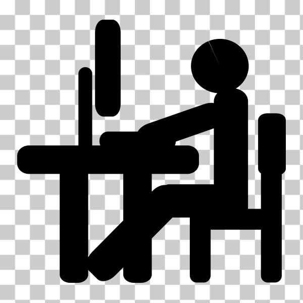 SVG Computer user sign vector image
