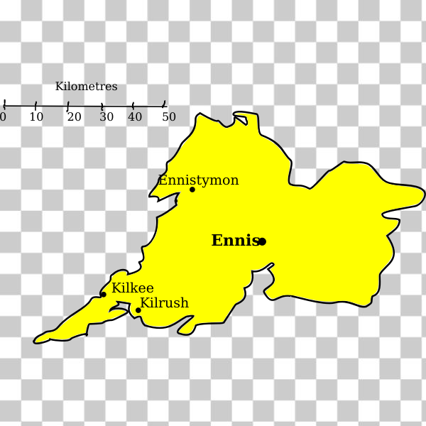 SVG County Clare map