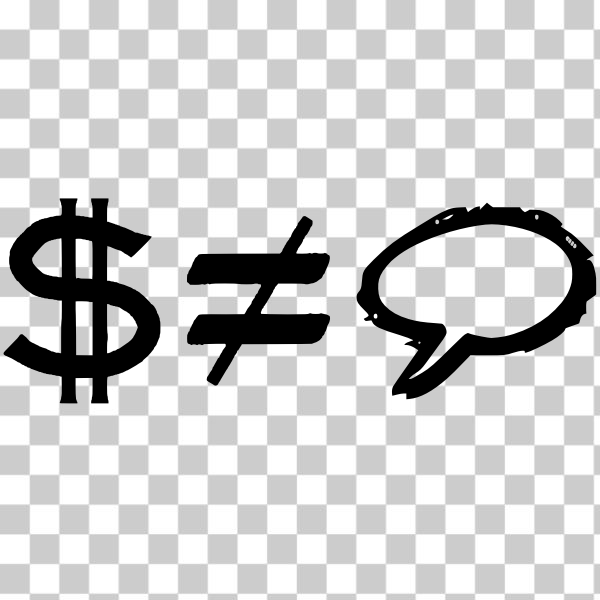SVG Currency symbol and speech bubble vector