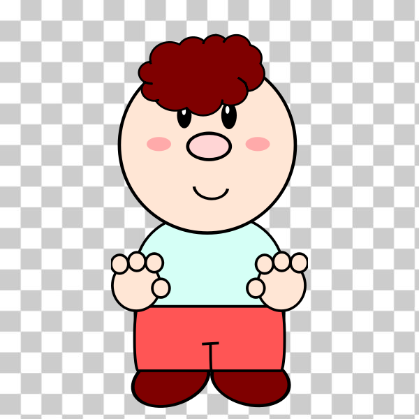 SVG Cute cartoon boy