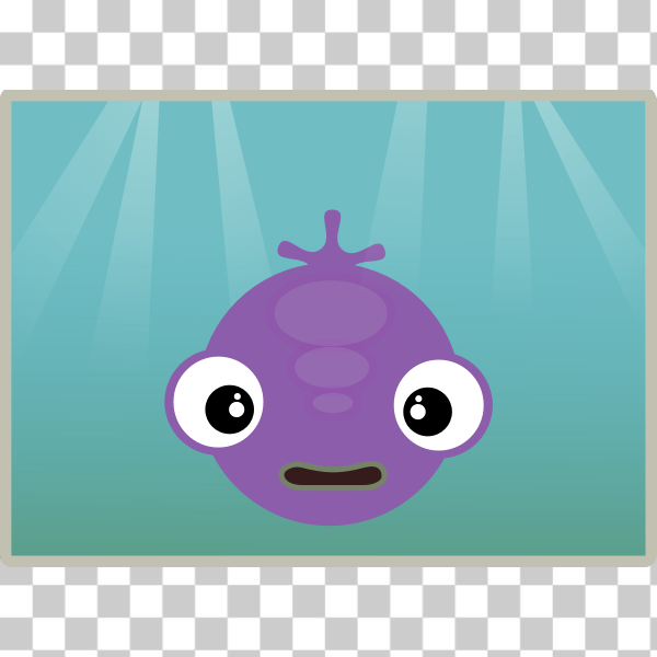 SVG Cute fish vector illustration