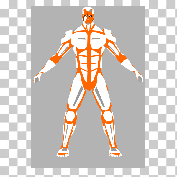 SVG Cyborg vector image