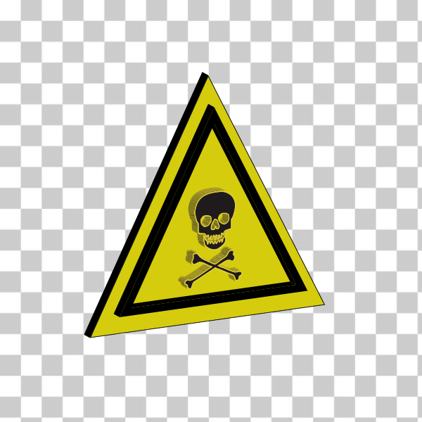 SVG Dangerous chemical sign vector image