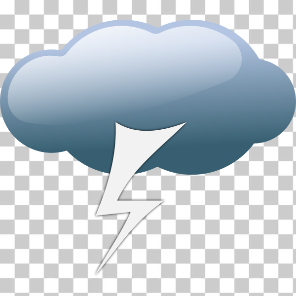 Free: SVG Dark blue overcloud thunder sign vector clip art - nohat.cc
