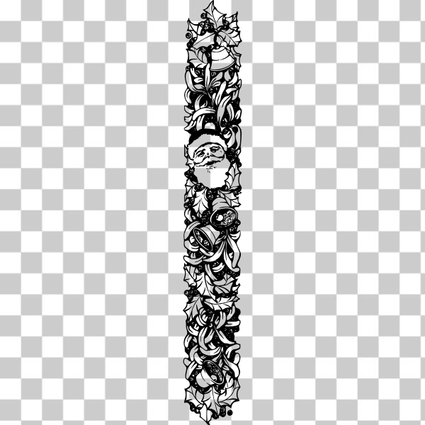 SVG Decorative Christmas divider vector clip art