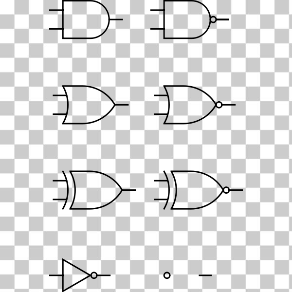 Free: SVG Digital logic gates vector image - nohat.cc