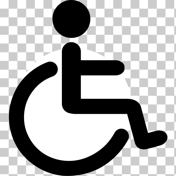 SVG Disability pictograh vector image