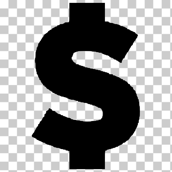 SVG Dollar currency symbol vector graphics