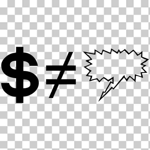 SVG Dollar formula vector image