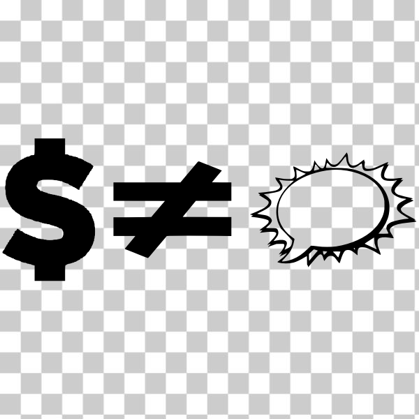 SVG Dollar sign and speech bubble vector