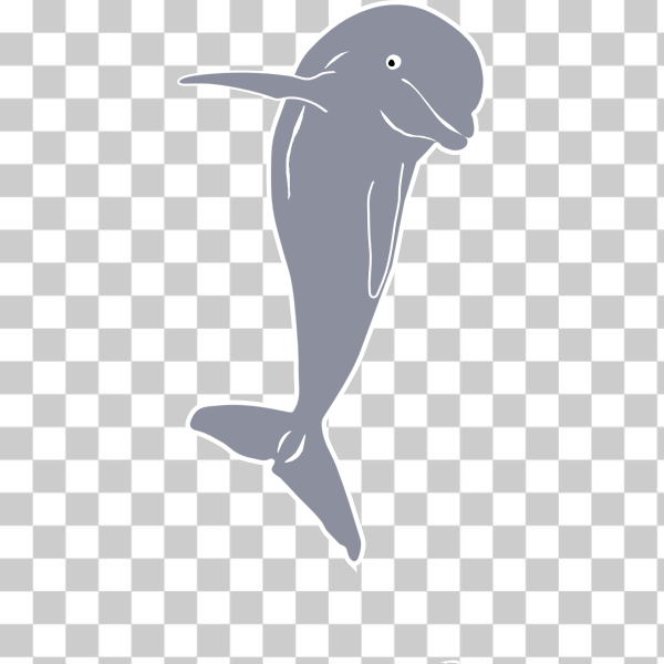 SVG Dolphin jumping vector graphics