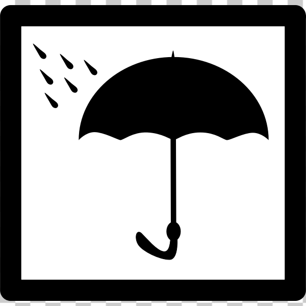 SVG Don039t wet packaging label vector drawing