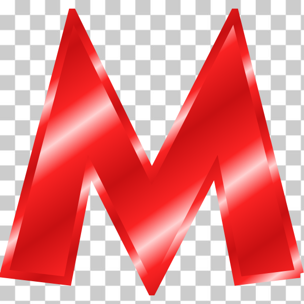 Free: SVG Effect Letters Alphabet red M - nohat.cc