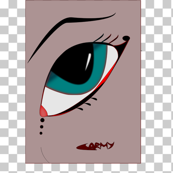 SVG Fantasy female eye vector image