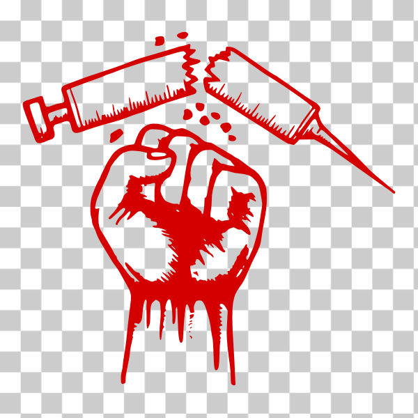 SVG Fight against drugs vector graphics