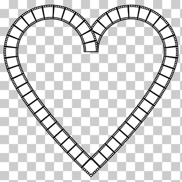 SVG Film strip heart
