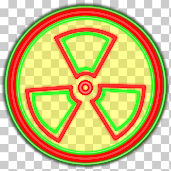 SVG Florescent radioactive sign vector image
