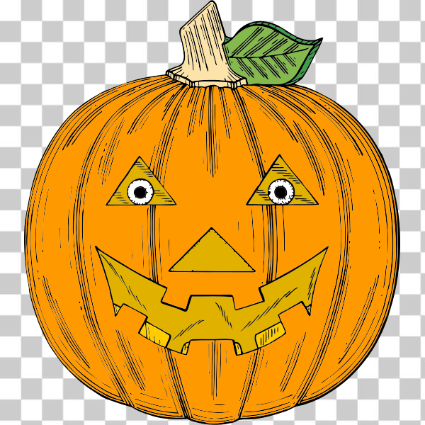 SVG Fresh Halloween pumpkin vector clip art