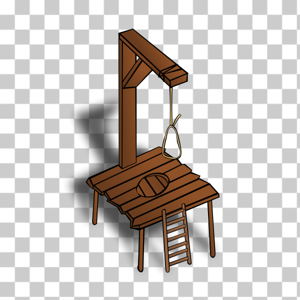 SVG Gallows RPG map symbol vector image