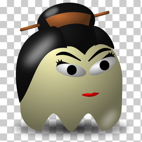 SVG Game baddie geisha vector image