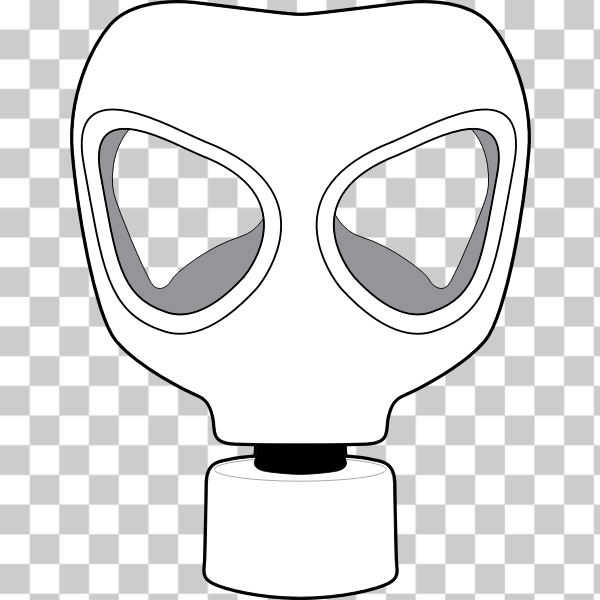 SVG Gas mask vector image