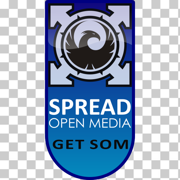 SVG Get SOM spread open media sign vector image