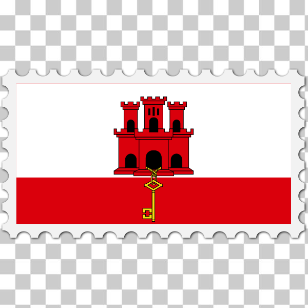 SVG Gibraltar flag stamp svg
