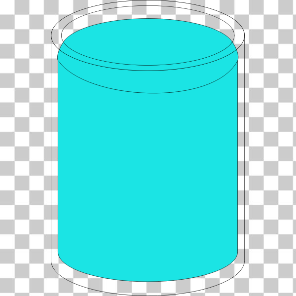 SVG Glass full of water vector illustration