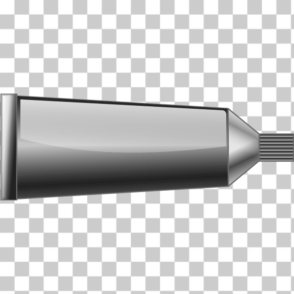 SVG Grayscale paint tube vector image