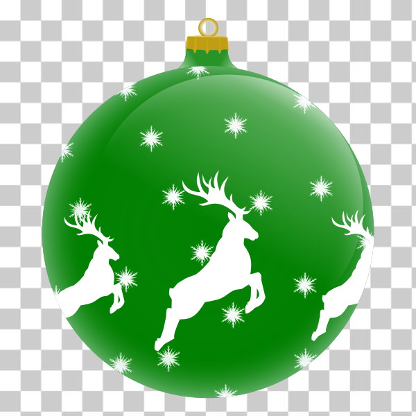 SVG Green Christmas ornament vector image