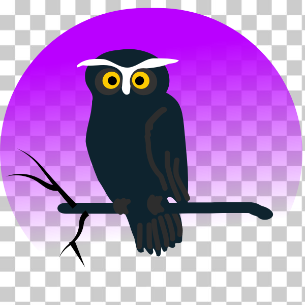 SVG Halloween owl vector clip art