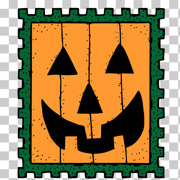 SVG Halloween stamp vector image