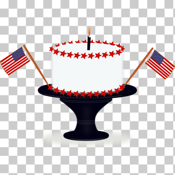 SVG Happy birthday America vector image