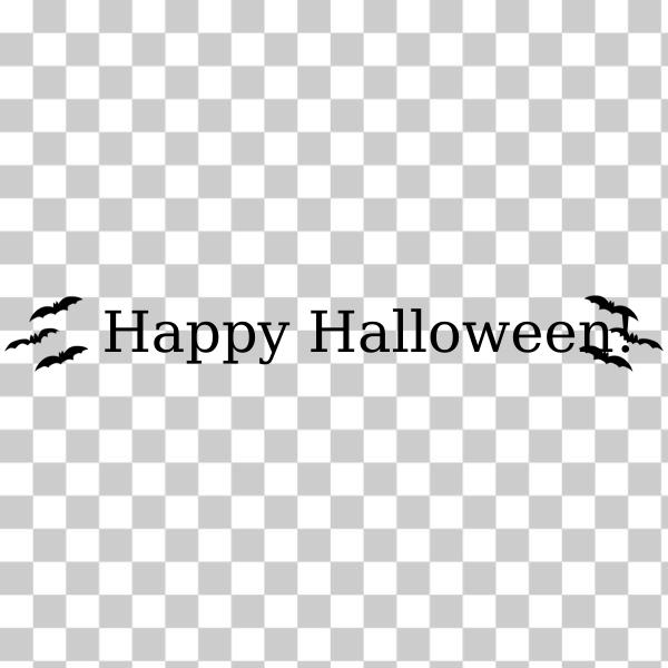 SVG Happy Halloween banner with bats vector image