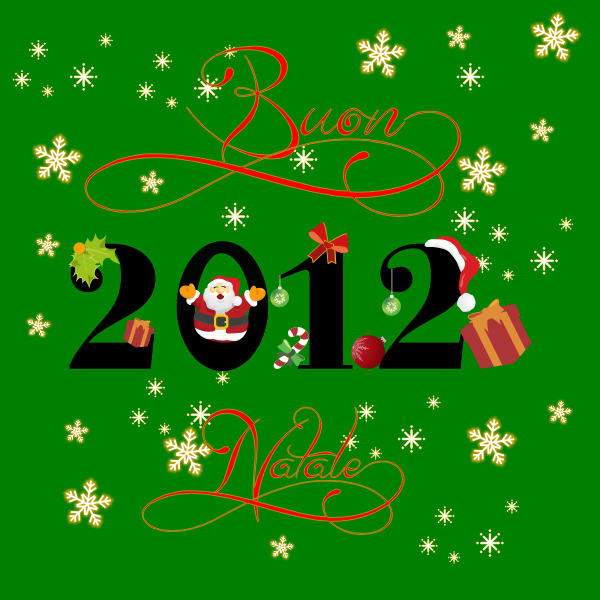 SVG Happy holidays green themed card vector image