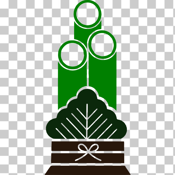 SVG Kadomatsu vector illustration