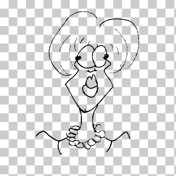 SVG Lady039s caricature