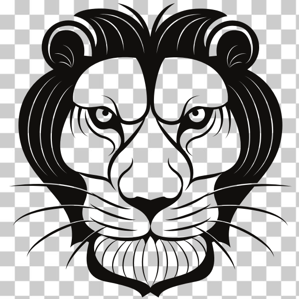SVG Lion head clip art