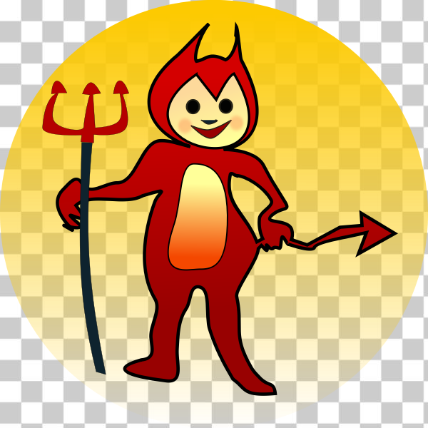 SVG Little devil icon vector clip art