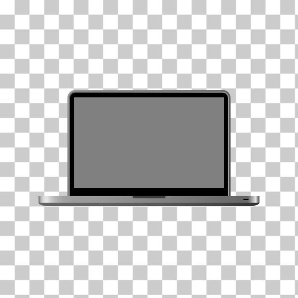 SVG MacBook Pro laptop vector image