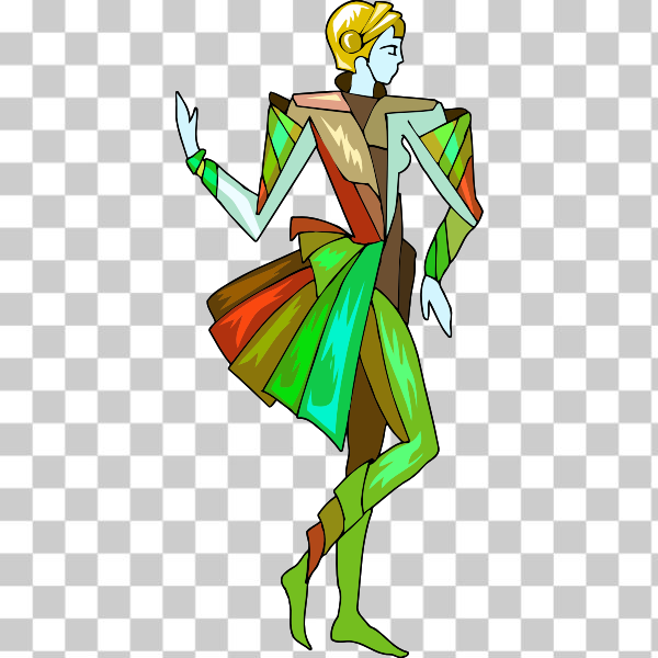SVG Male model posing