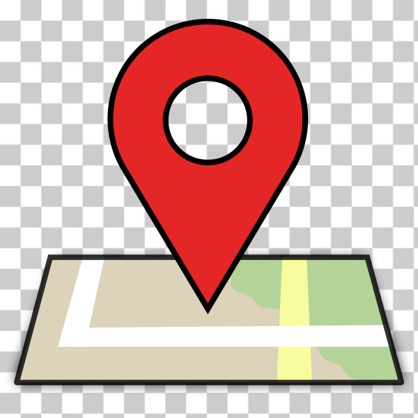 SVG Map location icon vector image