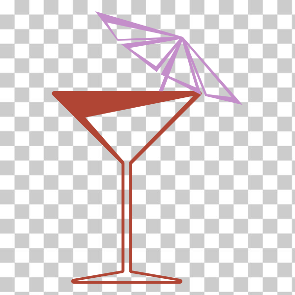 SVG Martini glass vector clip art