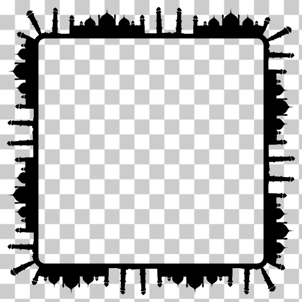Free: SVG Mosque frame - nohat.cc