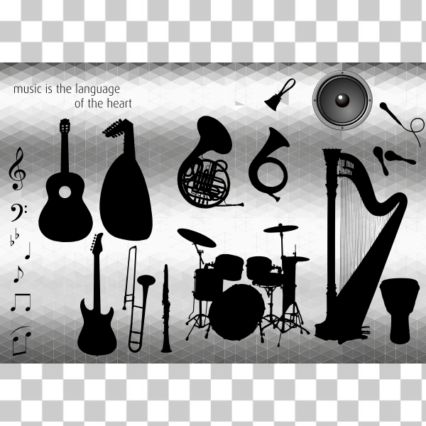 Free: SVG Musical instruments vector image - nohat.cc