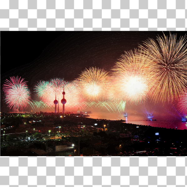 SVG New Years Fireworks