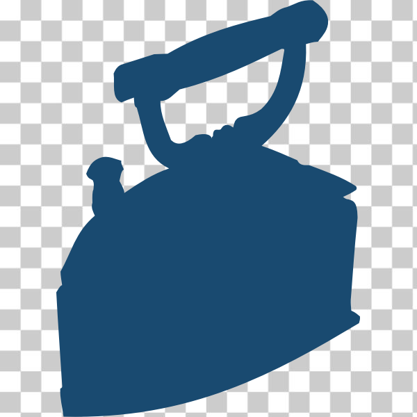 SVG Old style iron silhouette vector image